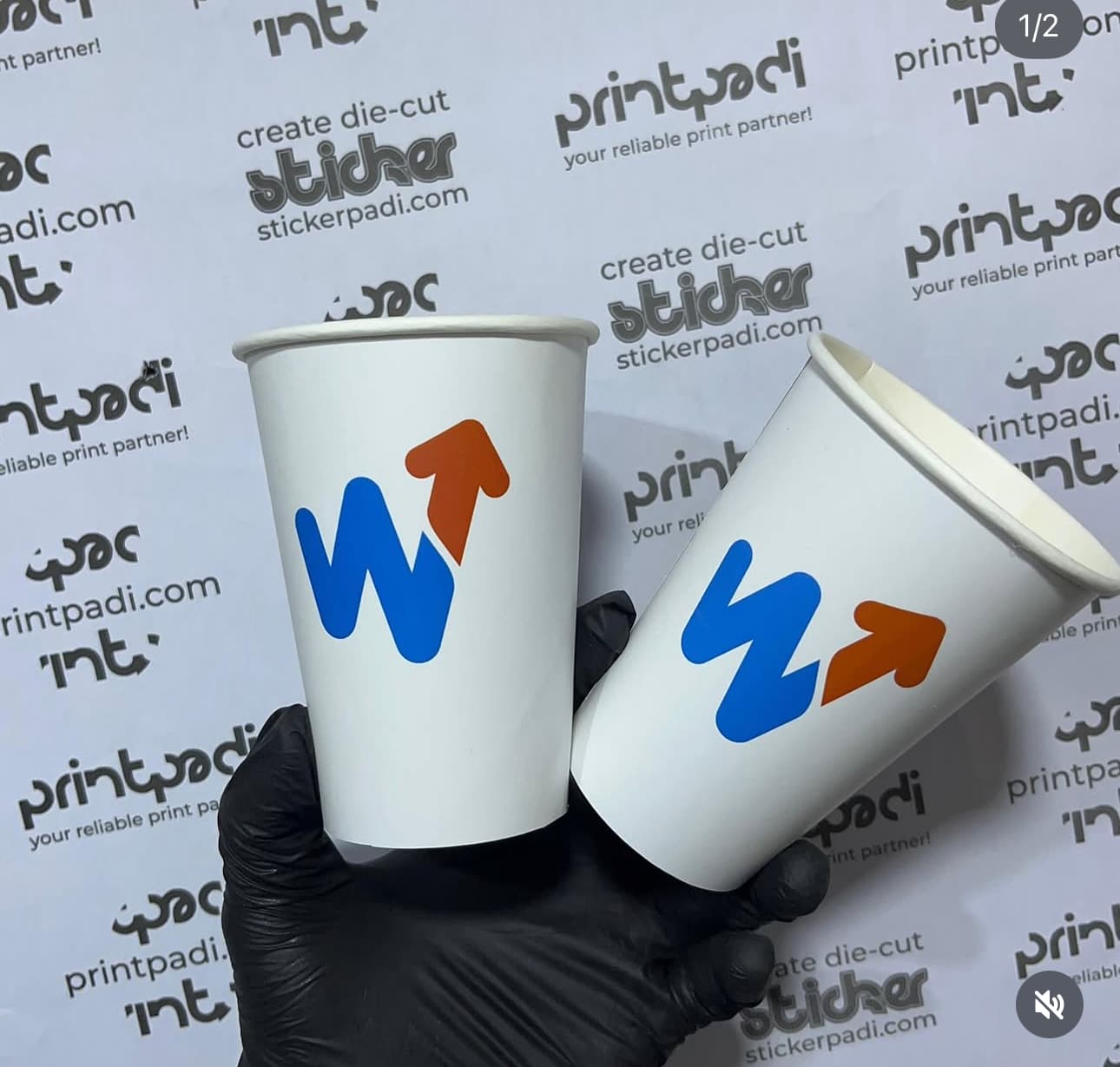 12oz Custom Printed Paper Cups — image 2