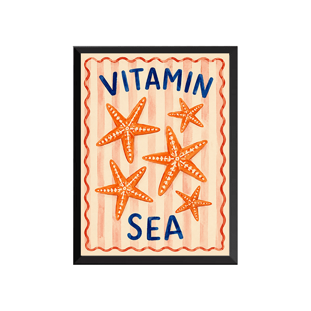 Vitamin Sea A3 Canvas Frame
