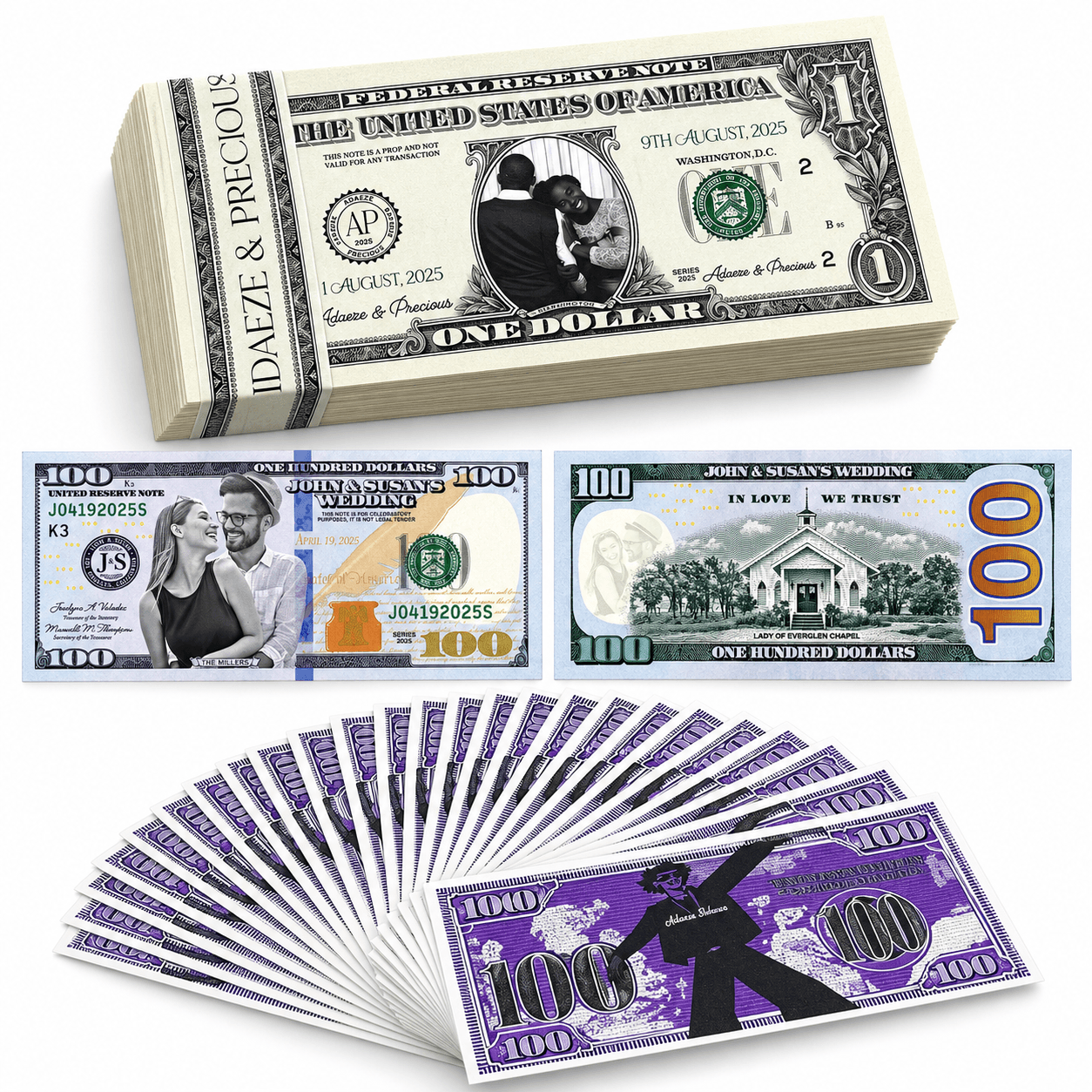 Customized Money Props Currency