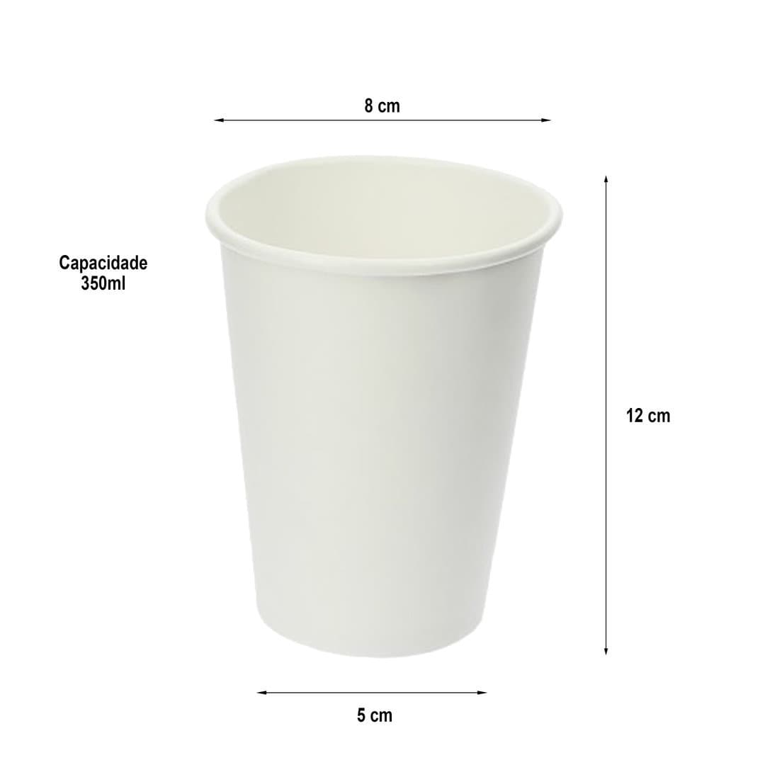 Plain 12oz Paper Cup (1000 Pack) — image 1